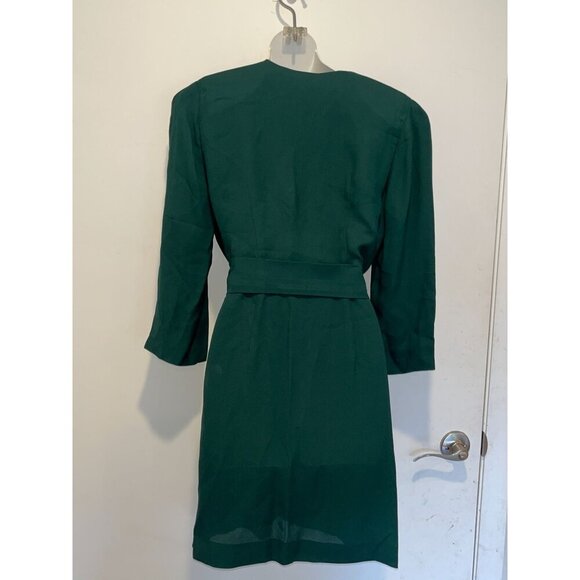 SANDRO Prunel Belt 3/4 Sleeve Mini Dress  Women's Size Large  ($396) - Picture 6 of 11